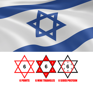 israeli-flag-hexagram-666